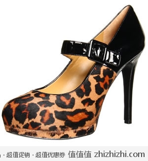 抢！玖熙 Nine West 女士真皮性感豹纹高跟鞋 美国Amazon折后最低$37.38 海淘到手约￥308