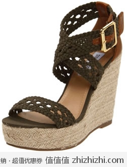 囤货！史蒂夫·马登 Steve Madden 女士坡跟凉鞋 美国Amazon$19.1 海淘到手约￥194