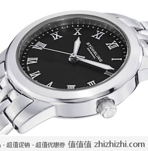 超值！Stuhrling Original 961L.12111 女士不锈钢蓝宝石镜面石英腕表，美国Amazon$49.95，海淘到手约￥387，<font color=#ff6600>现在买还送一支价值$59.6的原子笔！</font>