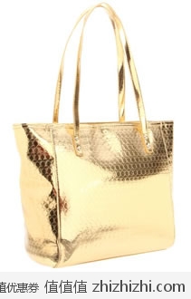 超值！玖熙 Nine West 女士金色超靓手提包 美国Amazon折后最低$37.78 海淘到手约￥361
