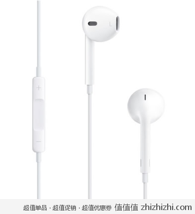 苹果 Apple EarPods MD827 线控带麦耳机 白色 新蛋网价格188包邮