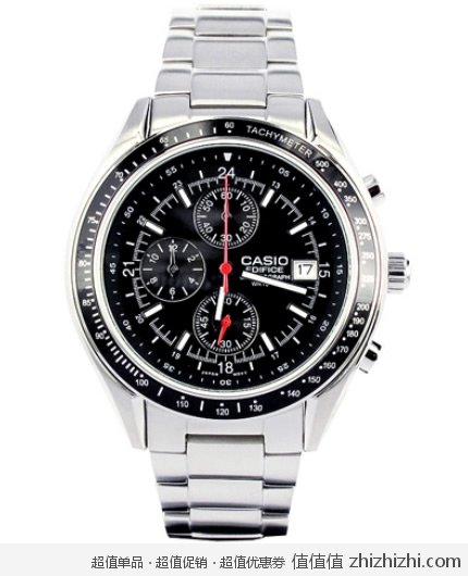 卡西欧 CASIO EDIFICE系列 EF-503D-1AV 男士手表 黑色 新蛋网价格399包邮