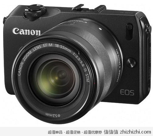 佳能 Canon EOS M 微单相机/单镜套机（含EF-M 18-55mm f/3.5-5.6 IS STM镜头） 黑色  卓美网价格4499包邮（可用红包）