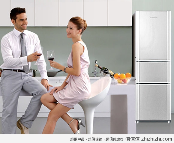 容声 Ronshen BCD-202M/TX6-GF61-C 三门电冰箱（202L） 苏宁易购价格1399包邮