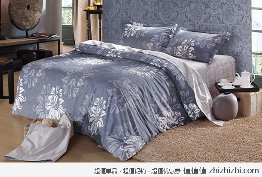 博洋家纺 BEYOND 全棉斜纹印花床单四件套（1.5米床/10款可选）  一号店团购价格199包邮