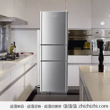 容声（Ronshen）BCD-211M-GE61-J 211升 节能三门冰箱 （拉丝银色） 易迅网上海仓价格1659 节能补贴260 实付1399