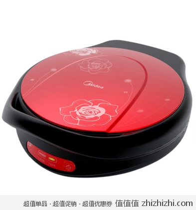 美的 电饼铛 SH304A（红色/30CM） 库巴购物网价格169包邮