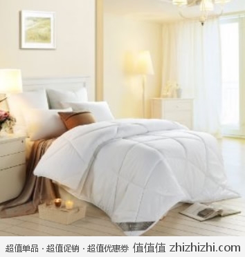 罗莱 LOVO 双人人体绗缝纤维羊毛被（200*230cm/1.5米床） 亚马逊中国“Z秒杀”价格259包邮，京东549！
