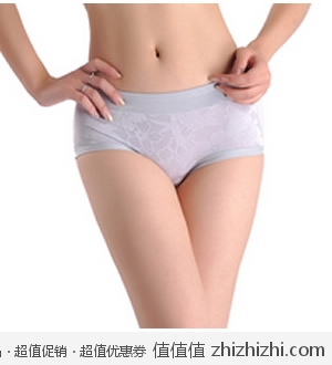 莫代尔女式中腰内裤 4色送1 淘宝网6.5包邮
