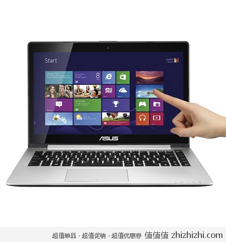 华硕 VivoBook S400E3317CA超极本(win8/触屏/三代i5/500G机械+24G固态硬盘) 国美5099包邮 