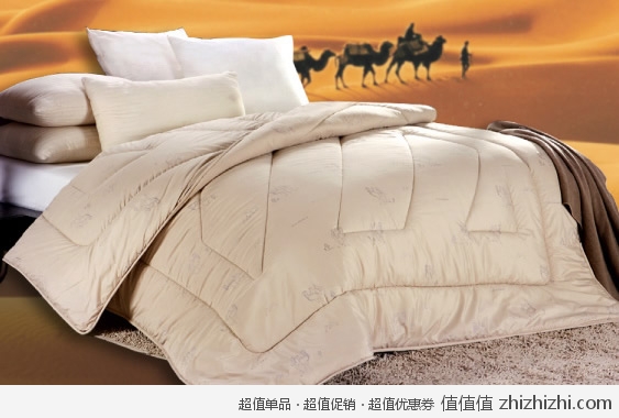 乐加家纺 驼毛暖绒加厚冬被（200*230cm/1.5m床） 国美电器网上商城价格186包邮，<font color=#ff6600>返20元红券！</font>