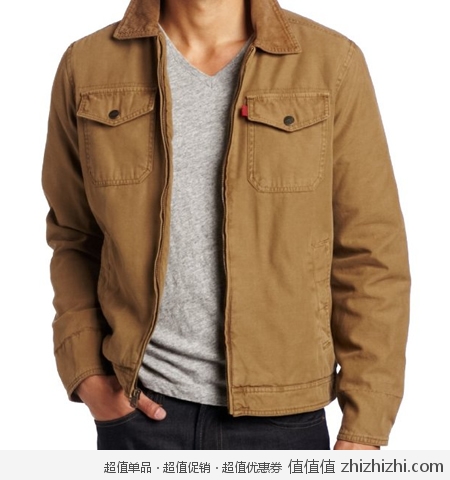 李维斯Levi's 棉质机车夹克 美国Amazon 限时56美元 海淘到手约430rmb