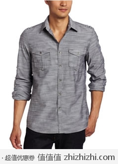 超值！凯尼斯·柯尔 Kenneth Cole 男士纯棉长袖衬衫 美国Amazon$34.23 海淘到手约￥263