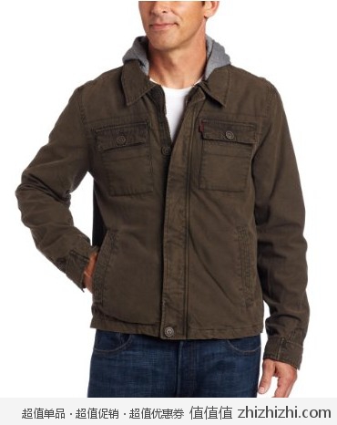 超值！李维斯 Levi's 男士纯棉保暖夹克 美国Amazon$68.04 海淘到手约￥475