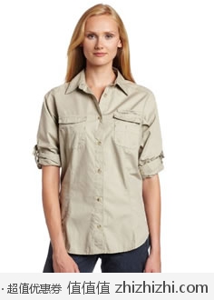 超值！哥伦比亚 Columbia 女士纯棉工装长袖衬衫 美国Amazon$33.99 海淘到手约￥262