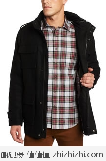 超值！Calvin Klein 男士羊毛混纺大衣 美国Amazon $112 海淘到手约￥750