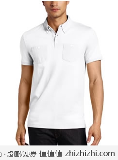 抢！Calvin Klein 男士纯棉短袖POLO衫 美国Amazon白色款 $21.79 海淘到手约￥186