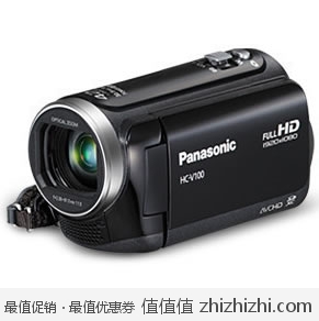 超值！松下 Panasonic HC-V100M 42倍智能变焦，1080P高清摄像机，美国Amazon $199，海淘到手约￥1690，同款淘宝代购在￥2700-2900之间