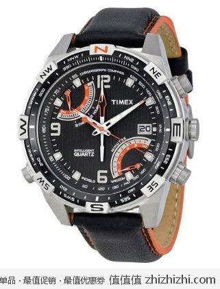 超值！天美时 Timex T49867 男士智能计时罗盘手表，美国Amazon $116.5，海淘到手约￥776，同款淘宝代购要￥2542！
