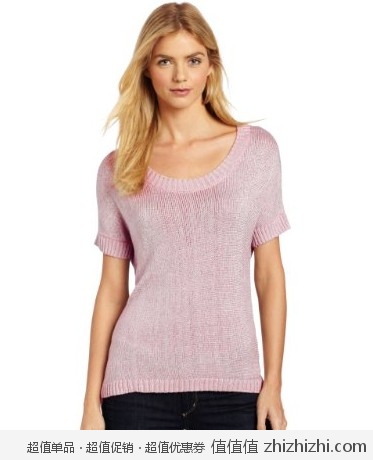 超值！Calvin Klein 女士混纺针织衫 美国Amazon浅紫色款$39.44 海淘到手约￥296