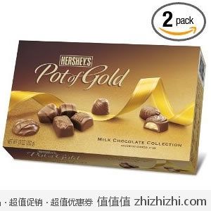 好吃！Pot of Gold 牛奶巧克力 2盒装（10oz约283g/盒）美国Amazon$14.8（<font color=#ff6600>平均每克0.12元人民币</font>）