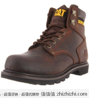超值！卡特彼勒 Caterpillar 男士真皮工装靴 美国Amazon$53.99 海淘到手约￥410