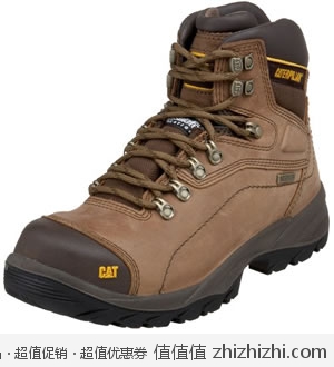 超值！卡特彼勒 Caterpillar 男士真皮防水工装靴 美国Amazon$104.03 海淘到手约￥722