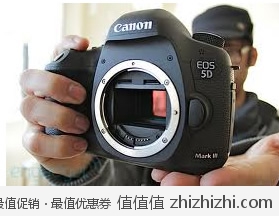 佳能 Canon EOS 5D Mark III 单反相机（机身） 卓美网价格18590包邮，赠送佳能摄影背心，京东19999！
