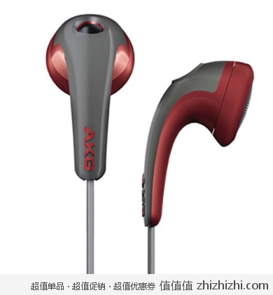 AKG 耳塞式耳机 K315 红色/黑色 苏宁易购价格199包邮 返199全场通用券