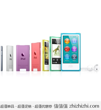 苹果（Apple） iPod Nano 7代 16G MD477CH/A 多媒体播放器 京东商城998包邮