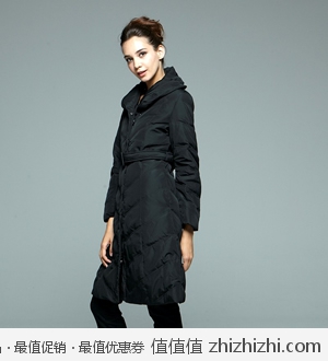 凡客 温暖秋冬长款舒适羽绒服 咖啡色 59元