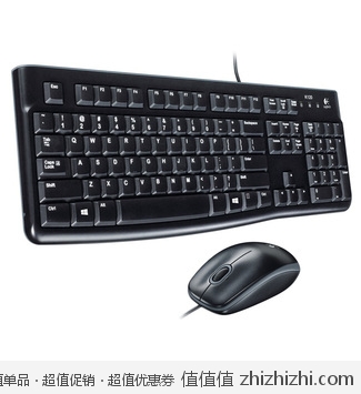 罗技（Logitech）MK120 键鼠套装 黑色 京东买2件折合单价74