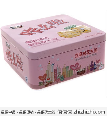 黄飞红咋么啦甜麻辣花生脆盒装358g 京东商城35元