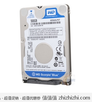 WD 西部数据 蓝盘 500G笔记本硬盘 新蛋网299包邮