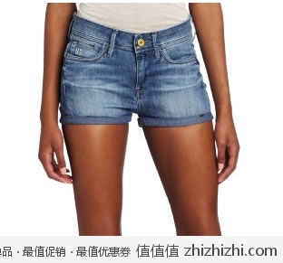 白菜！G-Star 女士纯棉弹力热裤，美国Amazon $27.45，海淘到手约￥220