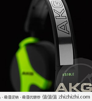 爱科技 AKG K518LE 立体声头戴式耳机，美国Amazon绿色款 $33.85，海淘到手约￥260，同款京东要￥499！ 