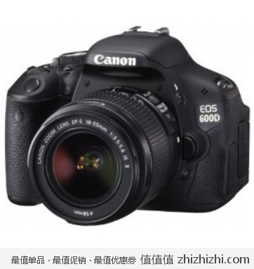 佳能 Canon EOS 600D 单反套机(EFs 18-55mm/f3.5-5.6ISII镜头)  亚马逊中国价格3988包邮