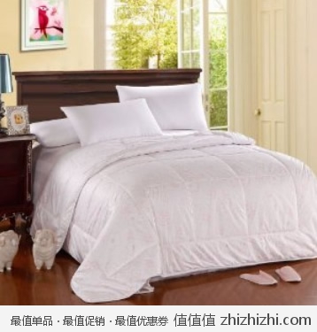 清馨 双人100%羊毛冬被（白色/200*230cm/7斤） 亚马逊中国“Z秒杀”价格139包邮