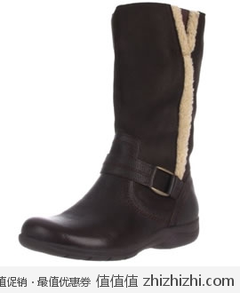 其乐 Clarks 女士时尚平跟保暖冬靴，美国Amazon折后最低 $52.4，海淘到手约￥400