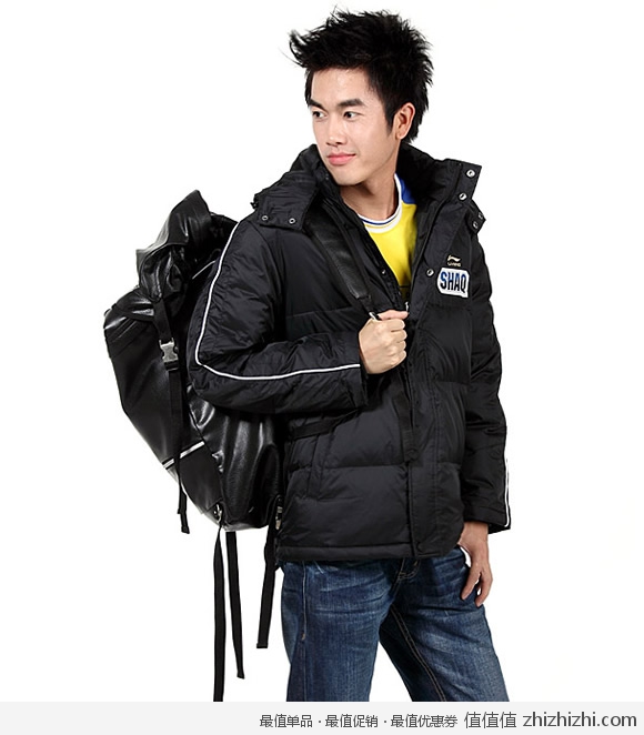 李宁 LI-NING 男子长袖连帽短羽绒服  库巴购物网价格199包邮