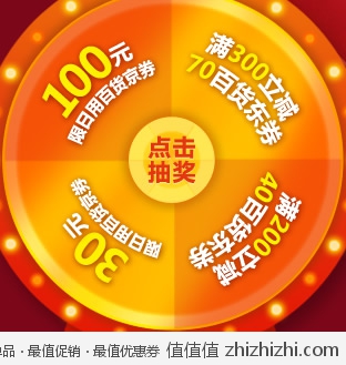 京东商城：<font color=#ff6600>200-40 300-70</font> 日用百货东券免费领