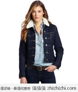 反季！李维斯 Levi's 女士纯棉弹力牛仔夹克，美国Amazon折后最低 $40.02，海淘到手约￥299