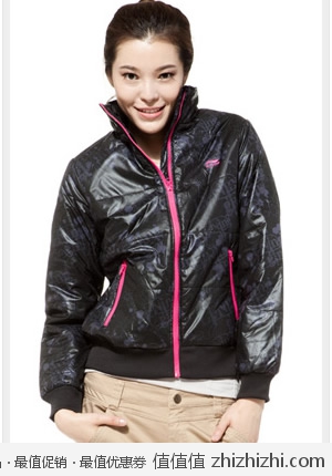 李宁 LI-NING 女款长袖立领短棉服  名鞋库价格69