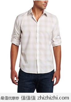 Calvin Klein 男士纯棉条纹衬衫，美国Amazon折后最低 $28.99，海淘到手约￥230