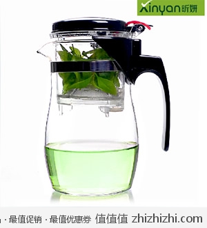 玻璃茶具飘逸杯750ML 天猫特价19.9 全国大部分地区包邮