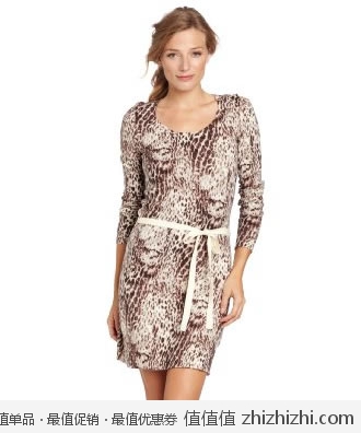 Calvin Klein 女士蛇皮纹针织连衣裙，美国Amazon折后最低 $26.64，海淘到手约￥216