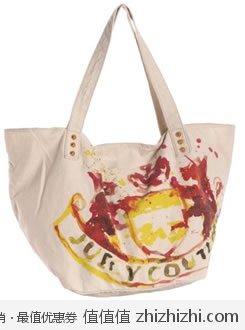 橘滋 Juicy Couture 女士水彩涂鸦系列帆布包，美国Amazon $39.99，海淘到手约￥405