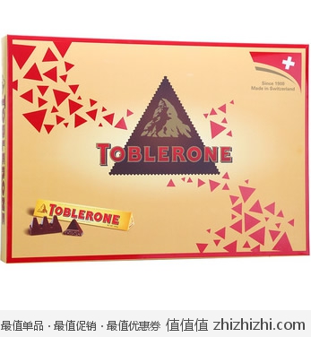 Toblerone 瑞士三角 巧克力精装礼盒600g (牛奶巧+黑巧) (进口) 亚马逊中国价格91.8包邮
