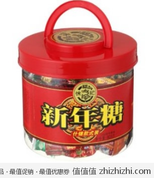 <font color=#ff6600>年货必备！</font>徐福记 新年糖桶（808g） 亚马逊中国价格39.9包邮
