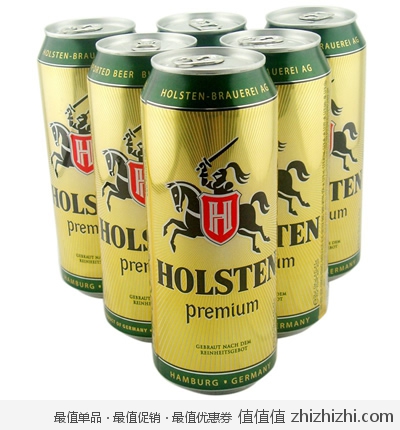 德国 Holsten赫力斯特牌啤酒500ml*6听 京东36元